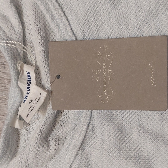 New with tag! 78$ blue knit tank by anthropolgies clu / willoughby - Picture 2 of 5